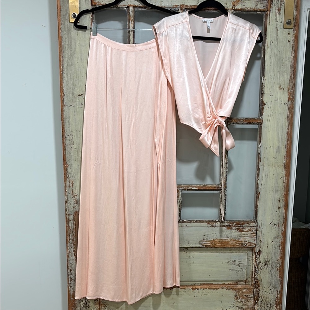 Elegant Pink Two-Piece Set